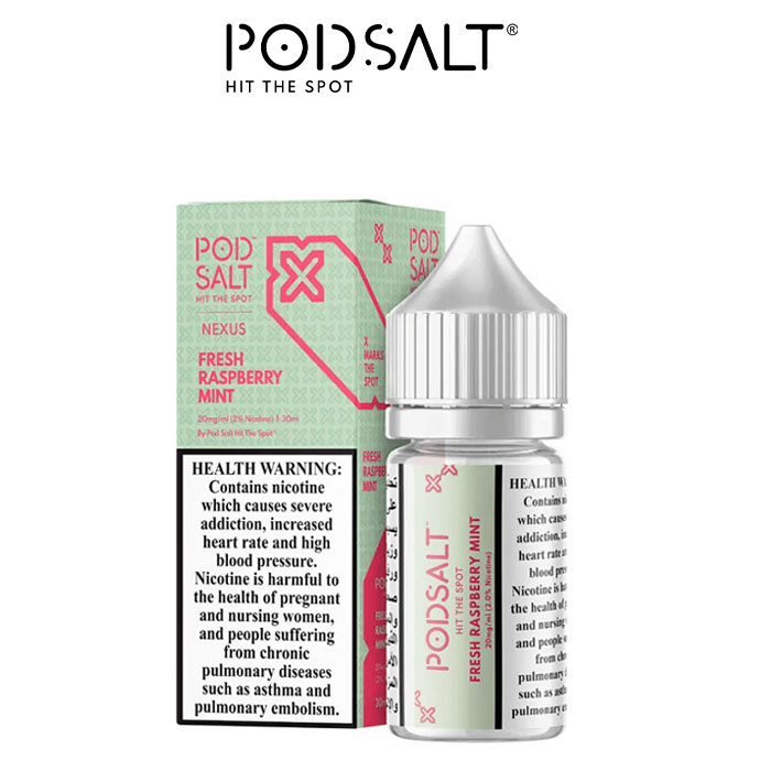 FRESH RASPBERRY MINT ICE SALT BY POD SALT NEXUS